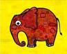 éléphant rouge