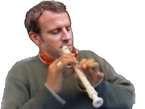 Macron flutiste