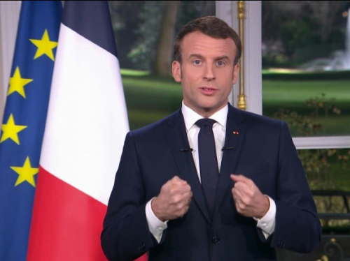 Macron voeux 2020